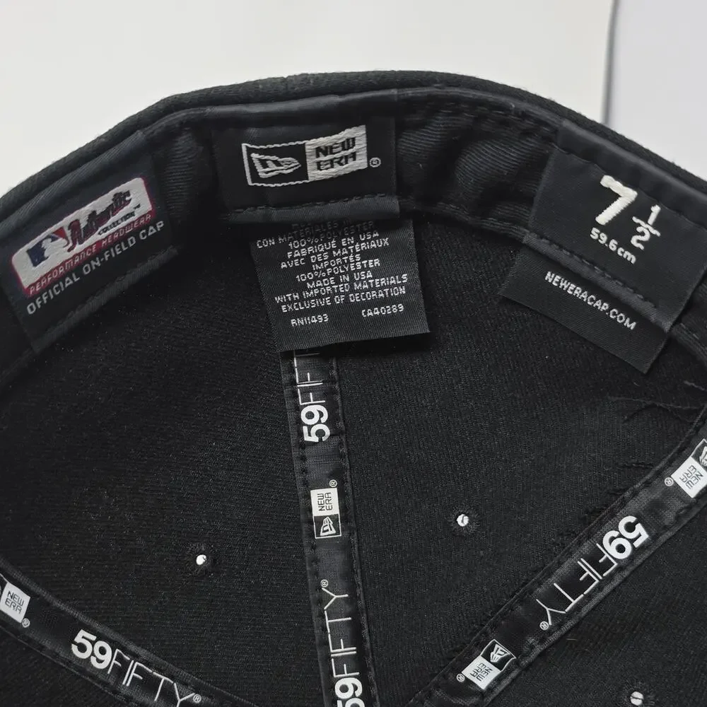 New Era 59FIFTY Colorado Rockies MLB Black Baseball Cap Size 7 1/2 - Picture 5 of 8